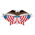 American Eagle with Flags Temporary Tattoo